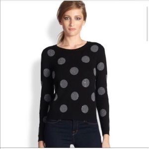 Alice + Olivia Celyn sequin polka dot sweater